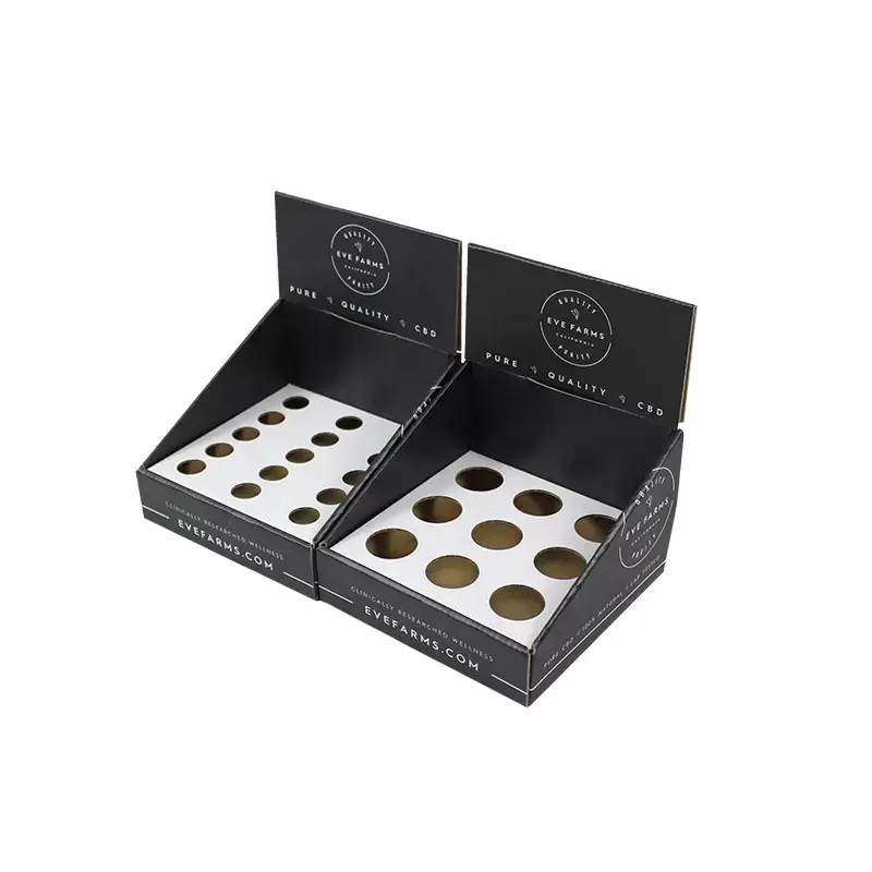 Печатная картонная коробка-витрина