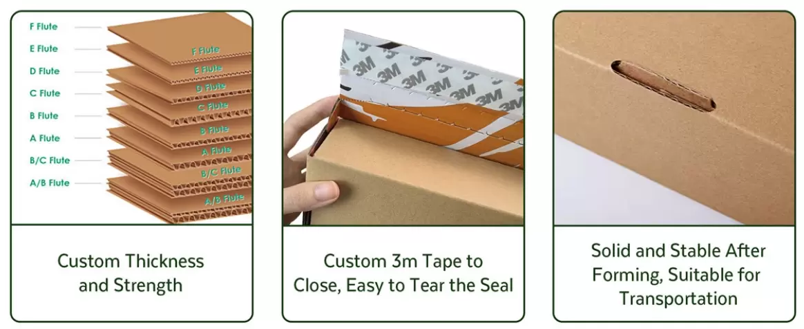 Коробки из двухслойного гофрированного картона