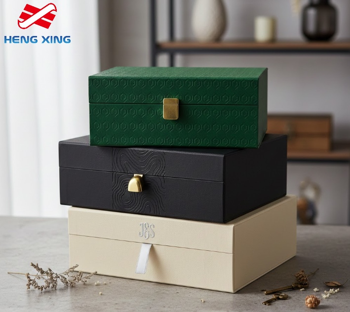 с использованием изготовленных на заказ жестких ящиков